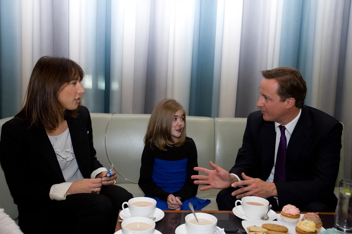 Kirsty Howard meets the Camerons