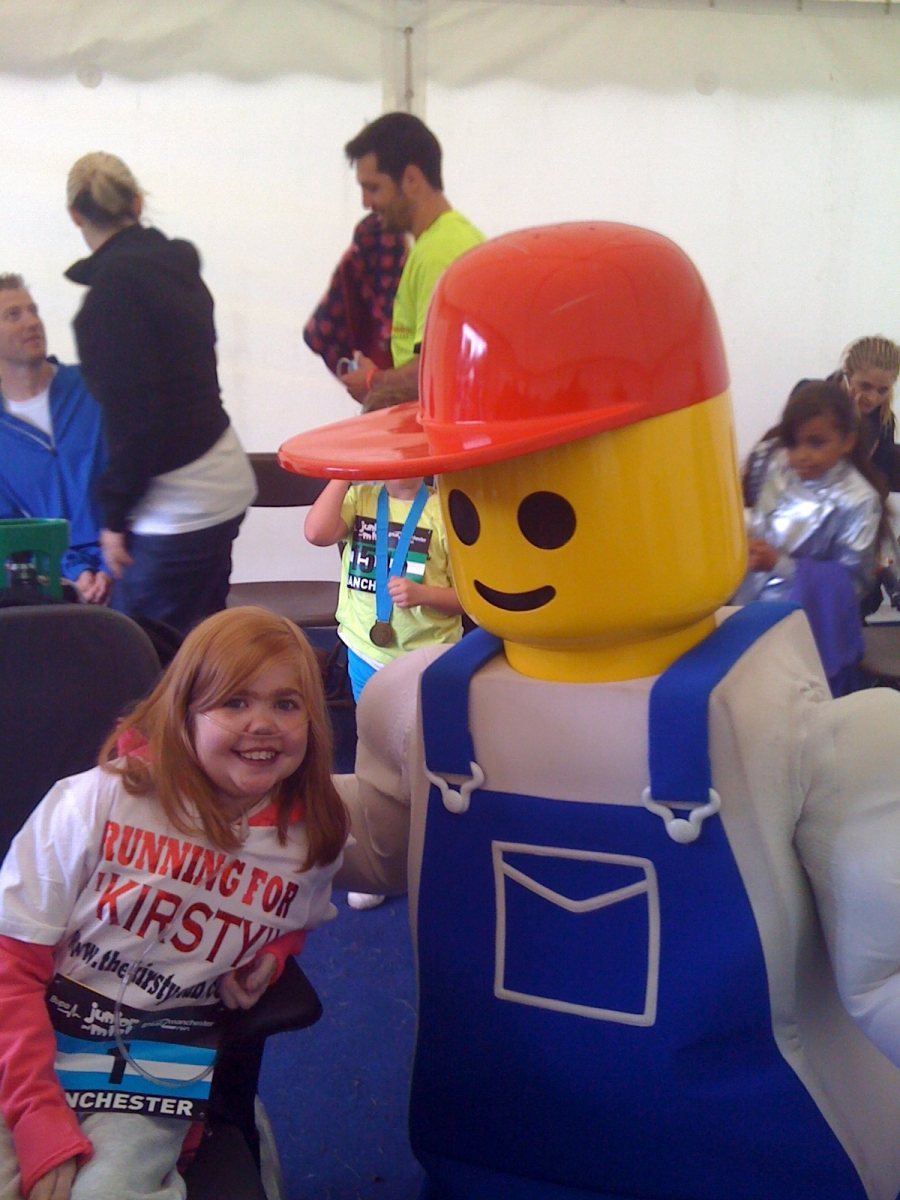 Kirsty at Bupa Junior Manchester Run 2011