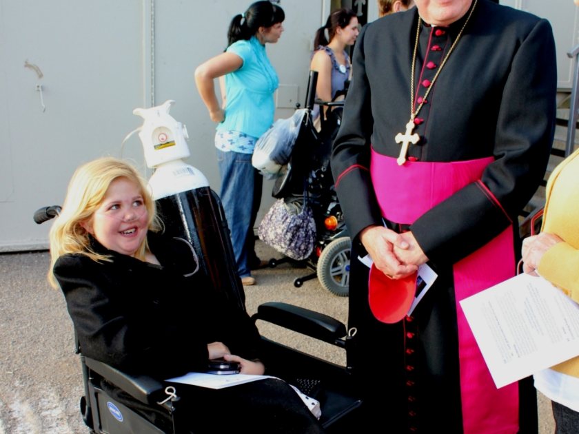 Archbishop Blesses Site for New Hospice Building