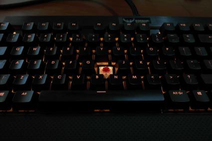 corsair K70 Rgb review keyboard lighted