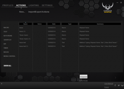 Corsair K70 RGB Review CUE 4