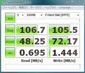 Samsung HD154UI - CrystalDiskMark