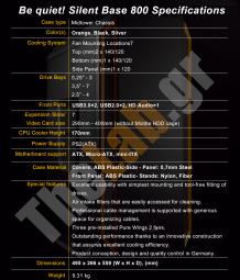 Be quiet! silent base 800 specifications