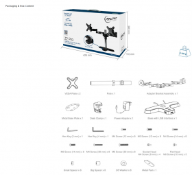 arctic Z2 Pro monitor stand Packaging & Box Content