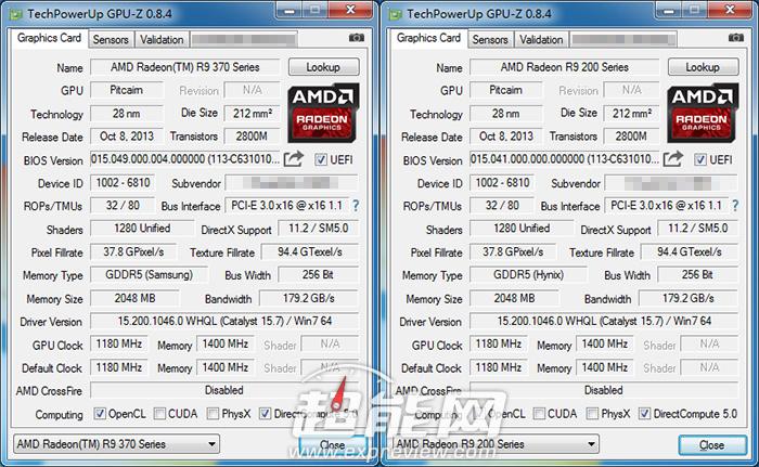 radeon 370x gpuz