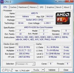 AMD FX 6330 CPUz