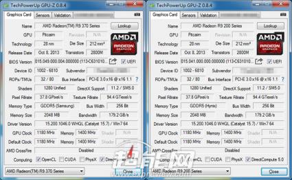 radeon 370x gpuz