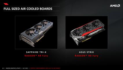 AMD Radeon R9 Fury Fiji Pro Custom AIB Cards