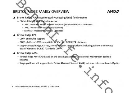AMD Bristol Ridge APU Family Overview