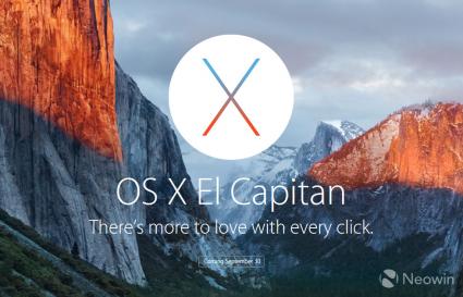 1 Os X El capitan Sep 30
