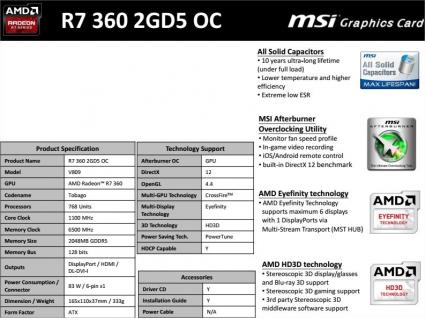 MSI R7 360 2GD5 OC 2