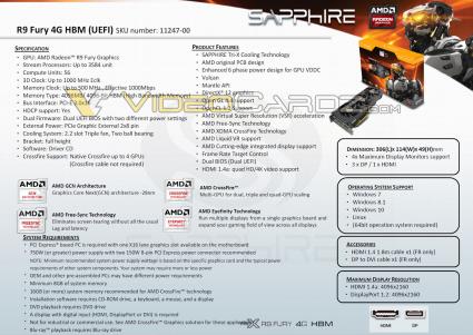 Sapphire Radeon R9 Fury 11247 00 40G