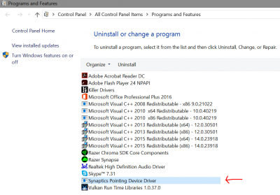 Synaptics pointing device driver windows 10 pro 64bit.PNG