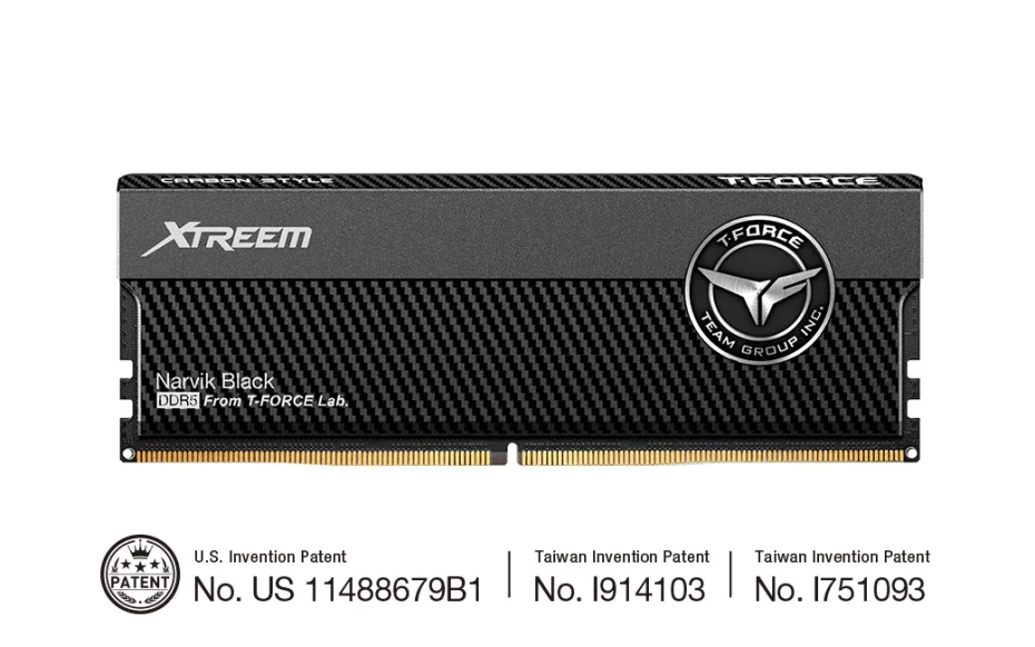 T-FORCE XTREEM DDR5 CARBON STYLE Desktop Memory.webp