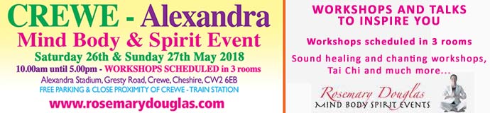 Crewe Alexandra - Mind Body Spirit Event 26th/ 27th May Crewe Alexandra - Mind Body Spirit Event 26th/ 27th May