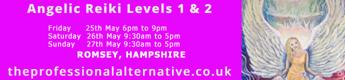 Angelic Reiki Levels 1 & 2 - 25th, 26th & 27th May 18