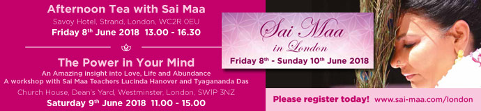Her Holiness Sai Maa in London Her Holiness Sai Maa in London