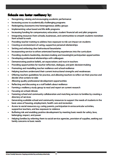 Building Resilience Building Resilience