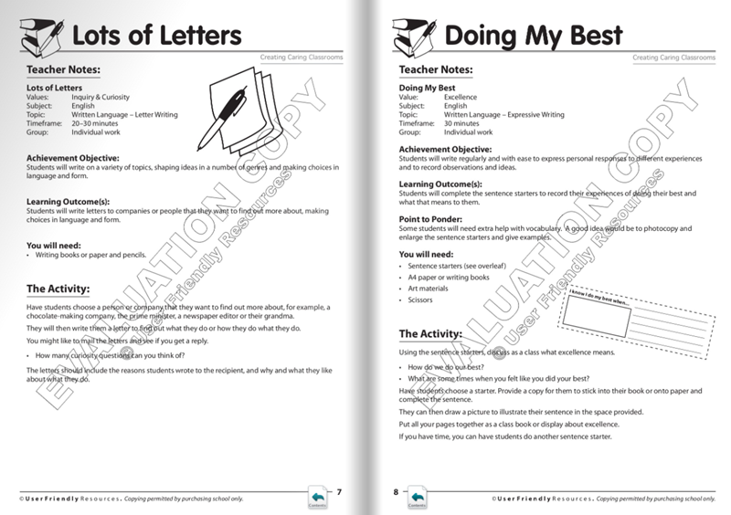 Creating Caring Classrooms Book B Middle Primary Creating Caring Classrooms Book B Middle Primary