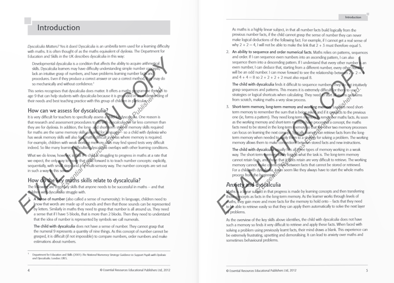 Dyscalculia Matters: Book 1 Dyscalculia Matters: Book 1