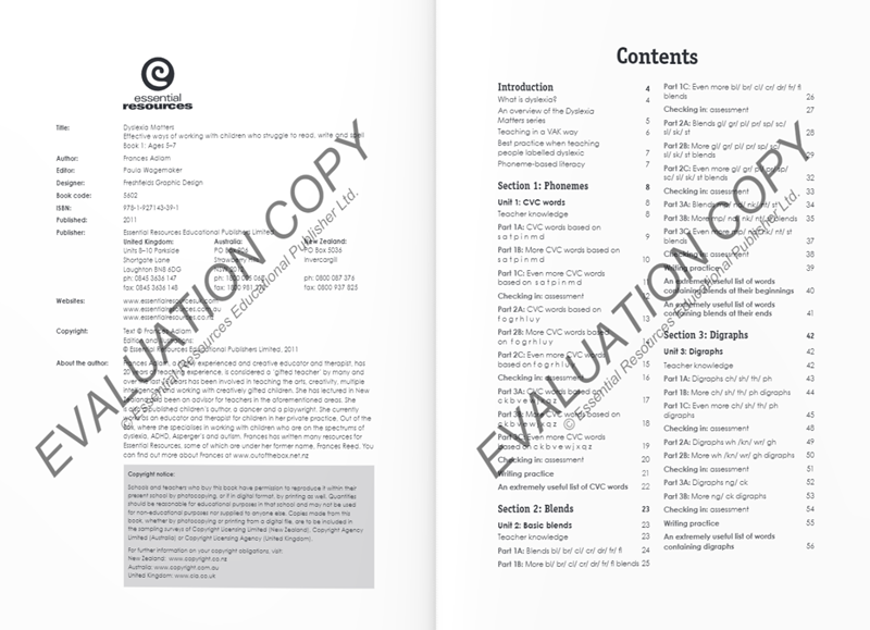 Dyslexia Matters: Book 1 Dyslexia Matters: Book 1