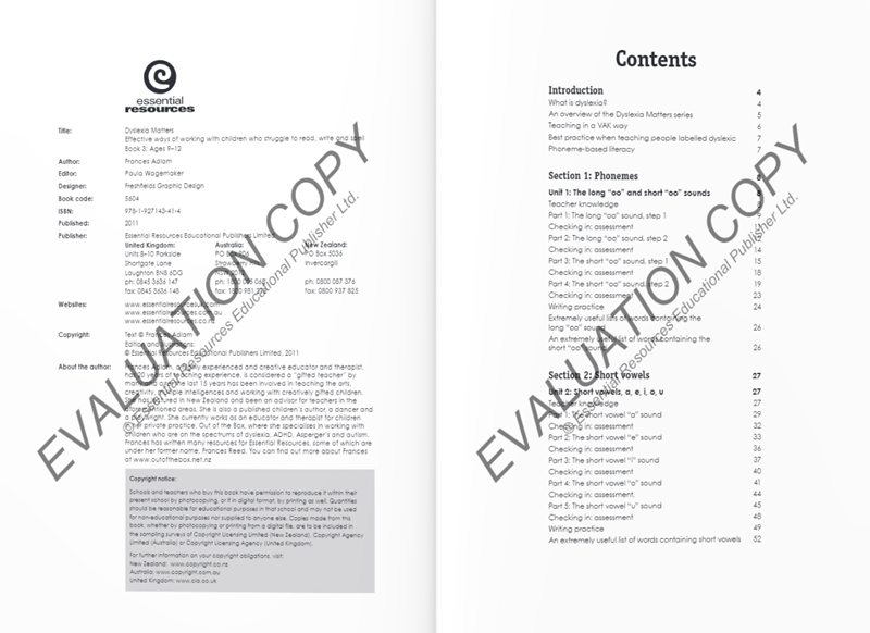 Dyslexia Matters: Book 3 Dyslexia Matters: Book 3