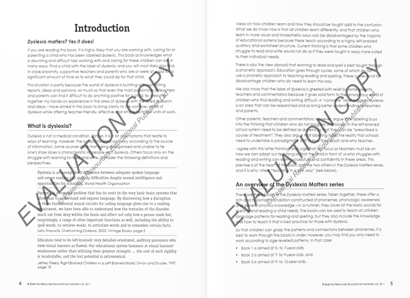 Dyslexia Matters: Book 3 Dyslexia Matters: Book 3