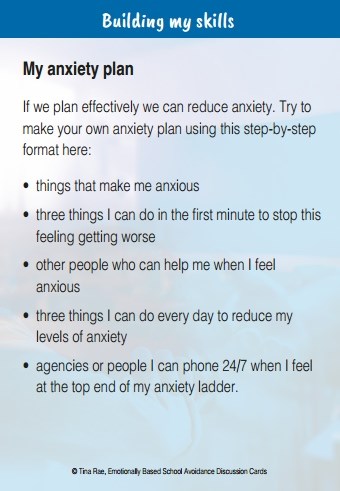 Understanding & Supporting Emotionally Based School Avoidance Discussion Cards Understanding & Supporting Emotionally Based School Avoidance Discussion Cards