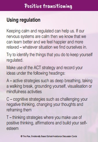 Understanding & Supporting Emotionally Based School Avoidance Discussion Cards