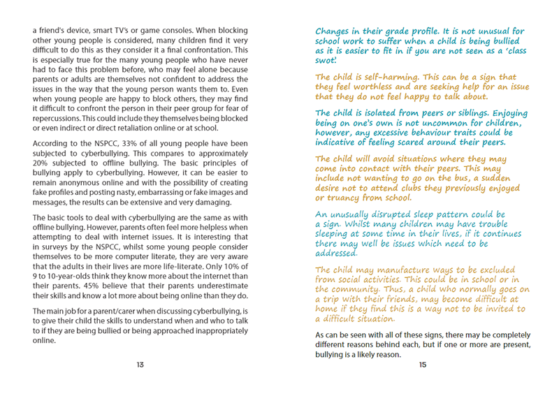 Helpful Handbooks for Parents, Carers and Professionals: Bullying Helpful Handbooks for Parents, Carers and Professionals: Bullying