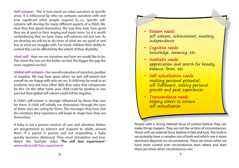 Helpful Handbooks for Parents, Carers and Professionals: Self-Esteem Helpful Handbooks for Parents, Carers and Professionals: Self-Esteem