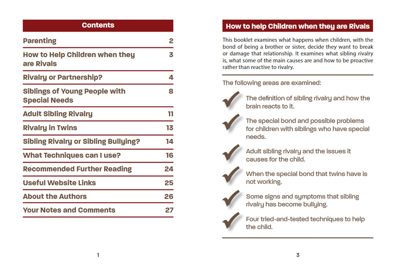 Helpful Handbooks for Parents, Carers and Professionals: Sibling Rivalry Helpful Handbooks for Parents, Carers and Professionals: Sibling Rivalry