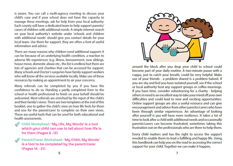 Helpful Handbooks for Parents/Carers & Professionals: Working with Professionals Helpful Handbooks for Parents/Carers & Professionals: Working with Professionals