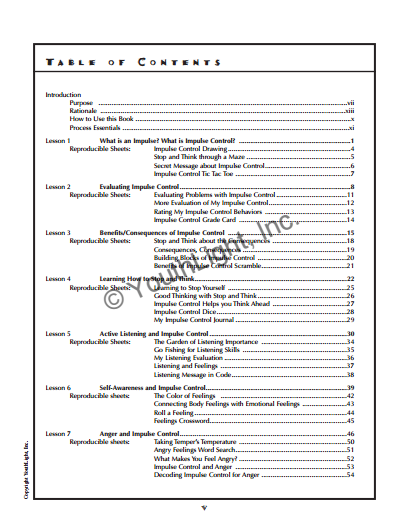 Impulse Control Activities & Worksheets for Elementary School Students with CD Impulse Control Activities & Worksheets for Elementary School Students with CD