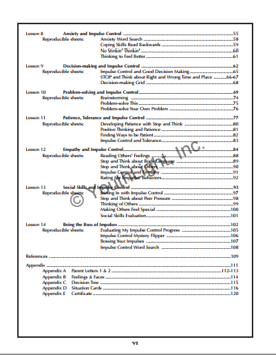 Impulse Control Activities & Worksheets for Elementary School Students with CD Impulse Control Activities & Worksheets for Elementary School Students with CD