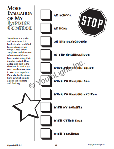 Impulse Control Activities & Worksheets for Elementary School Students with CD Impulse Control Activities & Worksheets for Elementary School Students with CD