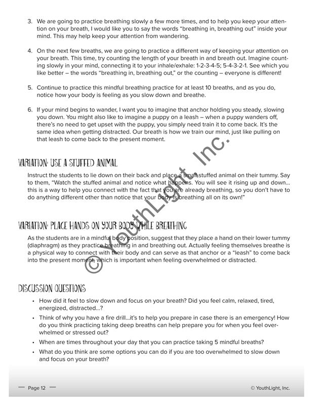 Mindfulness It's Elementary Mindfulness It's Elementary