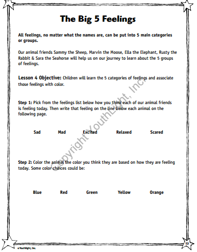 My Feelings Workbook My Feelings Workbook