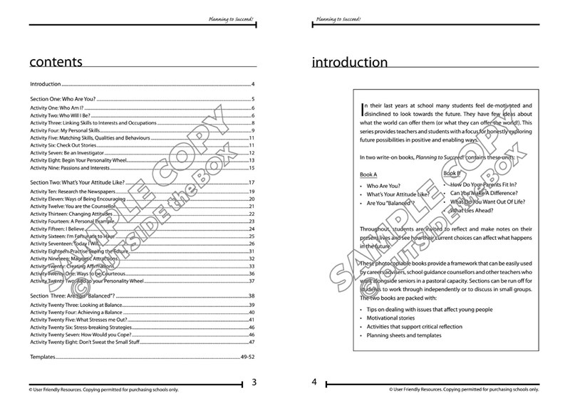 Planning to Succeed: Book A Planning to Succeed: Book A
