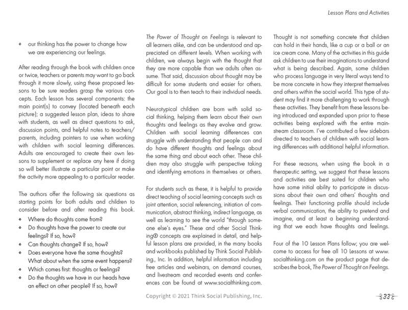 The Power of Thought on Feelings The Power of Thought on Feelings