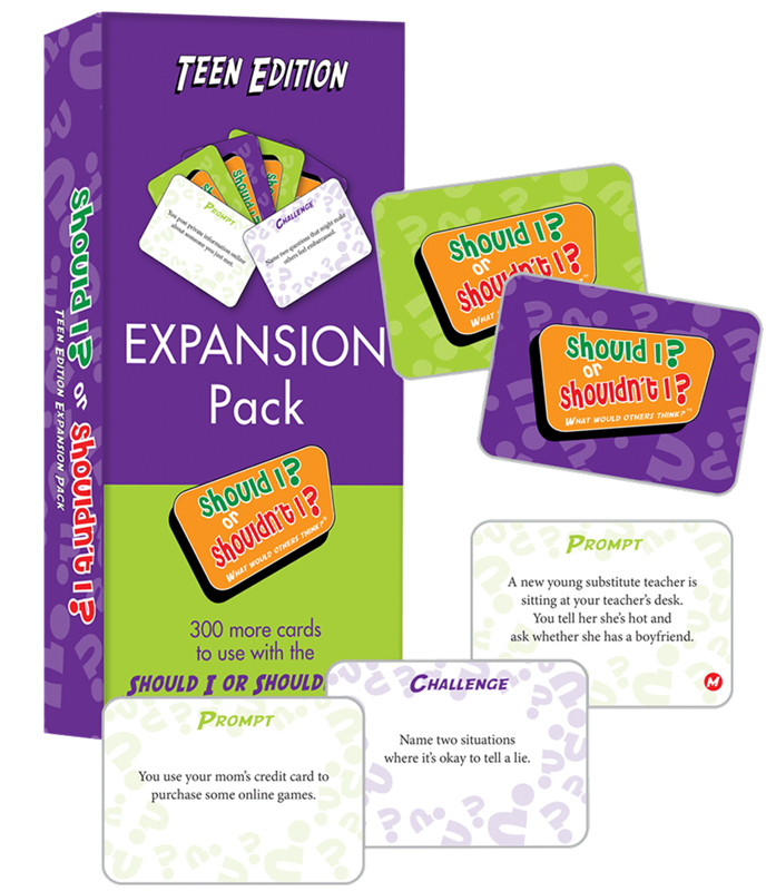 Should I? or Shouldn’t I? Teen Game + Expansion Pack Bundle Should I? or Shouldn’t I? Teen Game + Expansion Pack Bundle