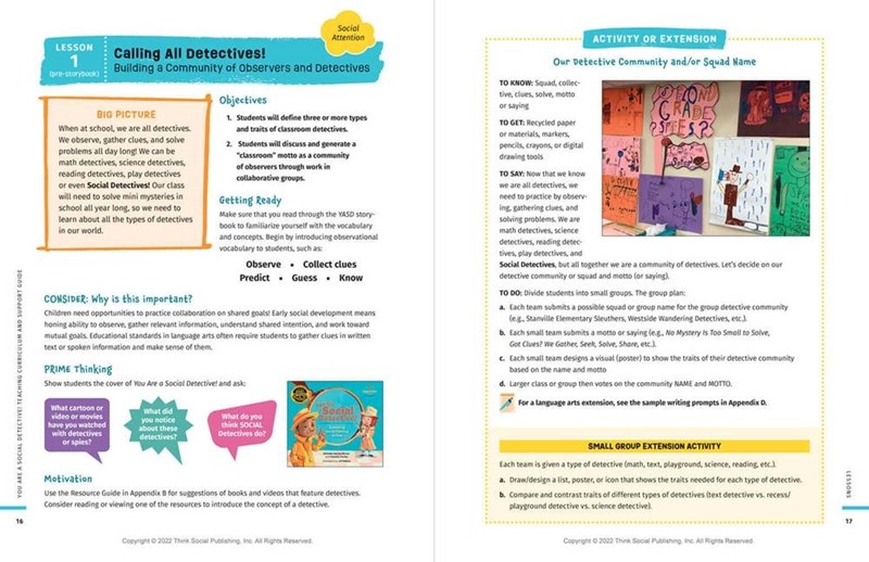 You Are a Social Detective! Teaching Curriculum & Support Guide You Are a Social Detective! Teaching Curriculum & Support Guide