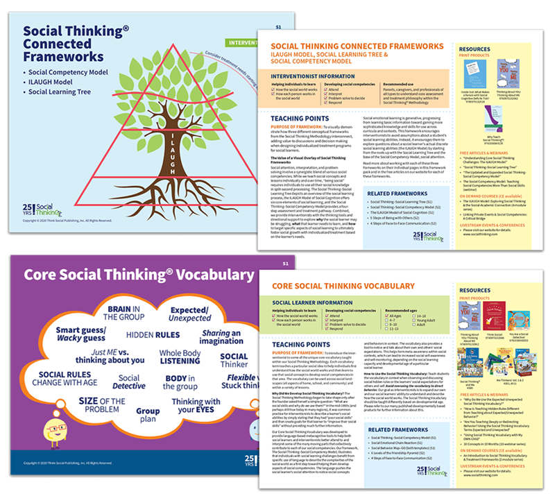 Social Thinking® Frameworks Collection | Set 1 and 2 Bundle Social Thinking® Frameworks Collection | Set 1 and 2 Bundle