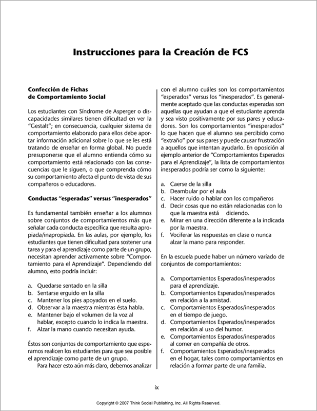 Fichas De Comportamiento Social (Spanish) Fichas De Comportamiento Social (Spanish)