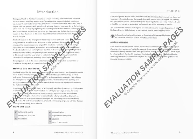 Special Needs in the Classroom Book 2: Numeracy Skills Special Needs in the Classroom Book 2: Numeracy Skills