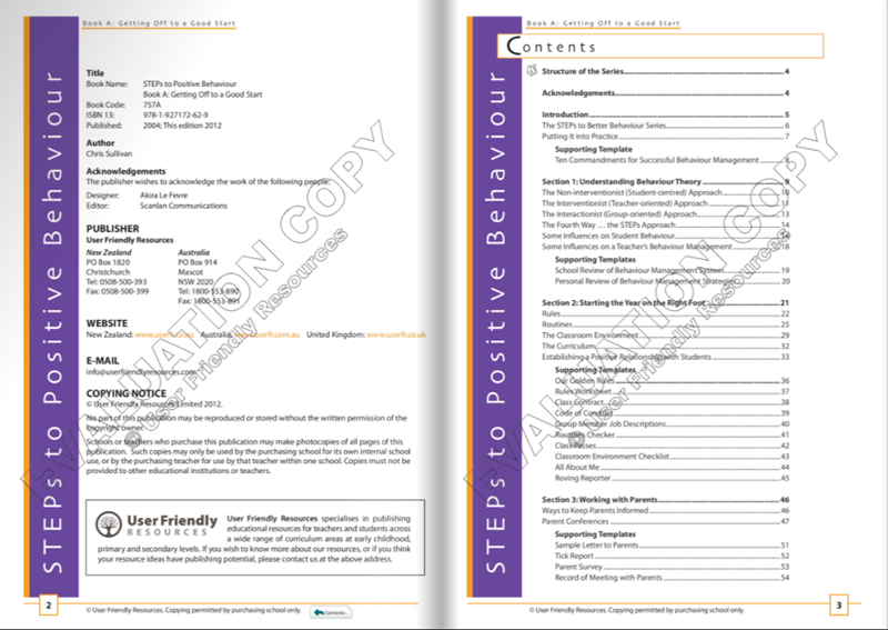 STEPs to Better Behaviour: Book A STEPs to Better Behaviour: Book A