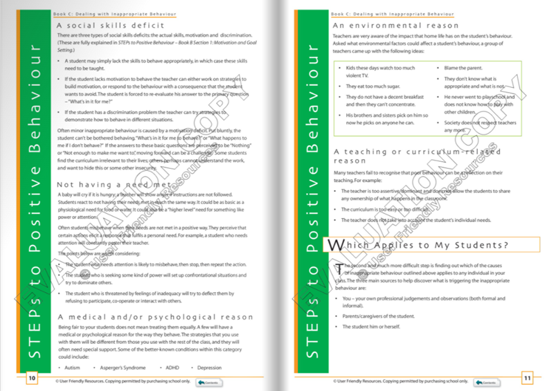 STEPs to Better Behaviour: Book C STEPs to Better Behaviour: Book C