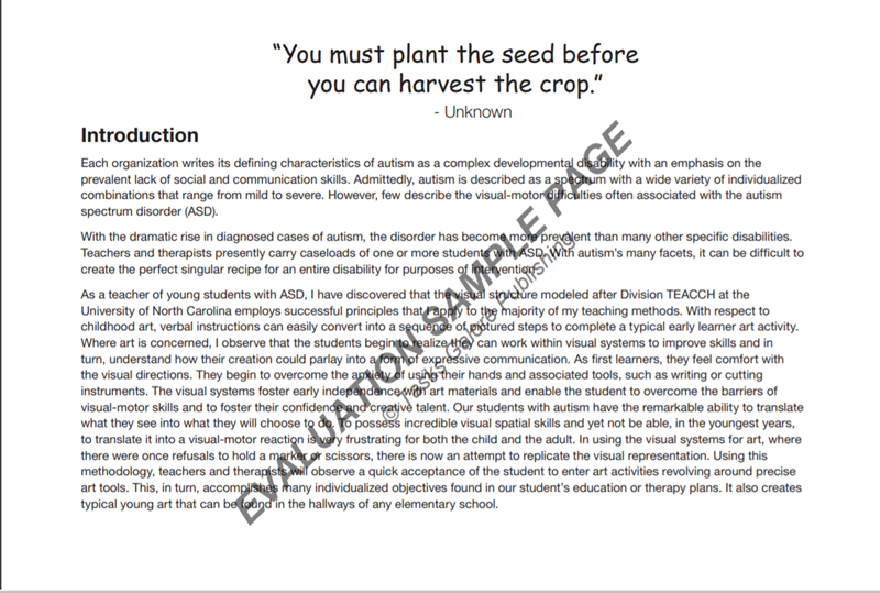 Tasks Galore: Climbing Art Obstacles in Autism Tasks Galore: Climbing Art Obstacles in Autism