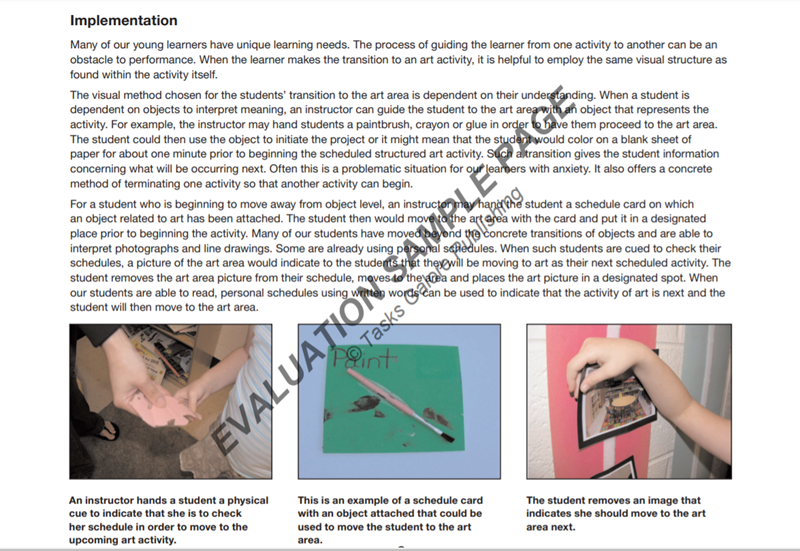 Tasks Galore: Climbing Art Obstacles in Autism Tasks Galore: Climbing Art Obstacles in Autism
