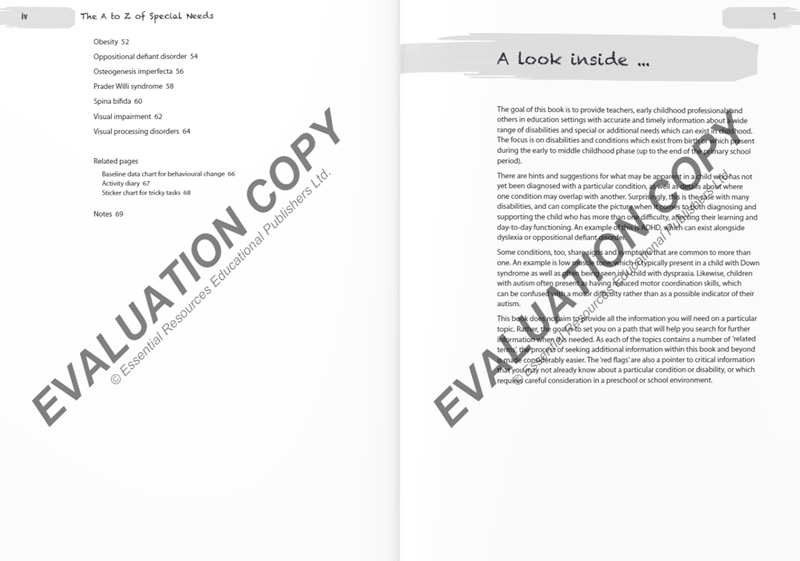 The A to Z of Special Needs The A to Z of Special Needs